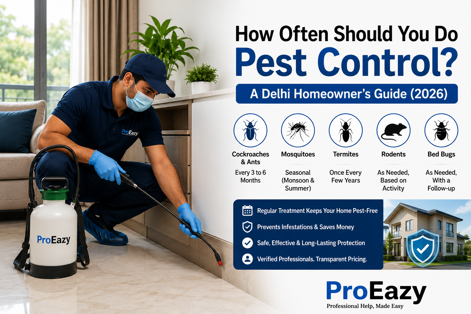 How often should you do pest control in Delhi homes