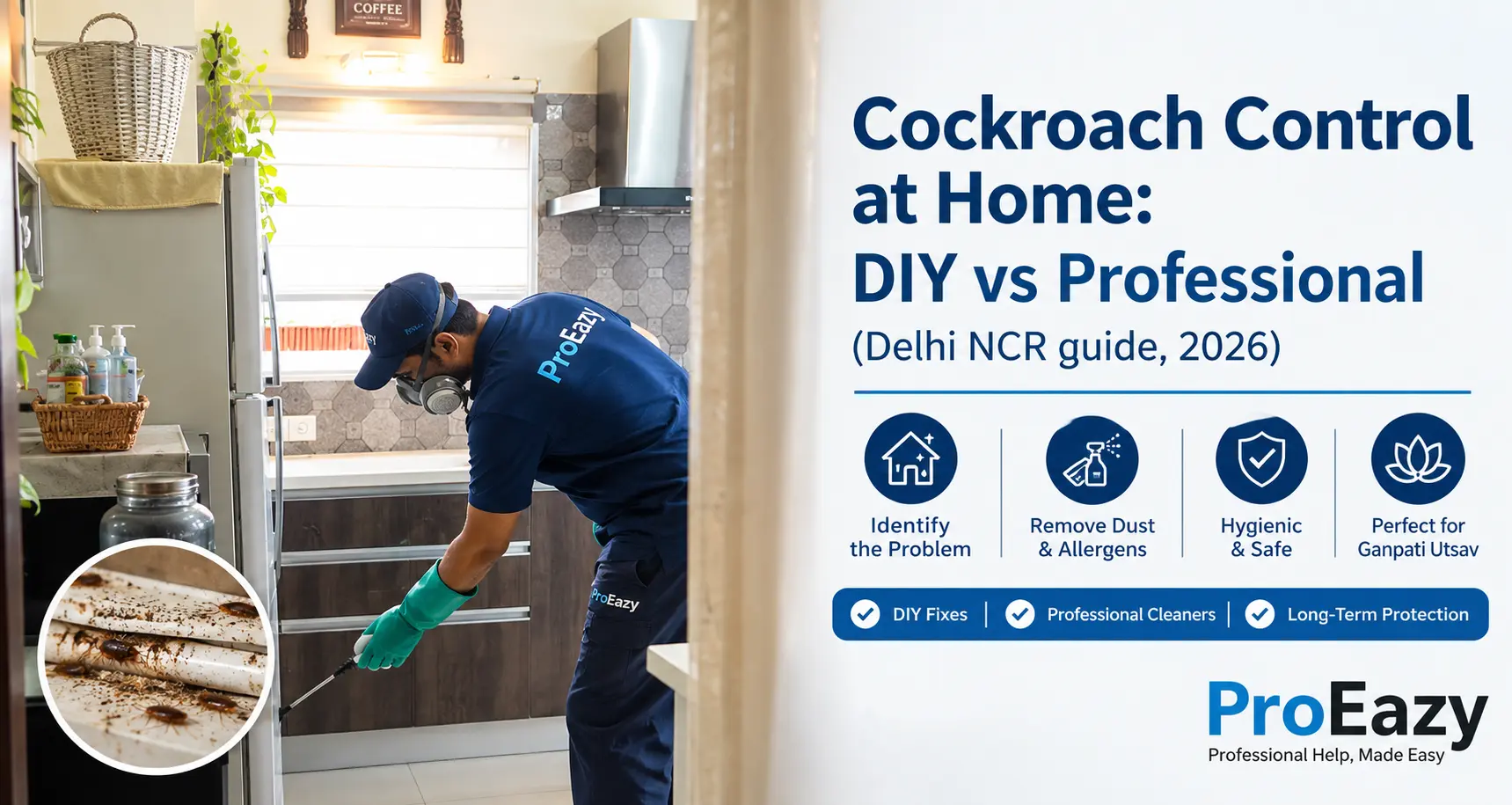 Cockroach Control at Home: DIY vs Professional (Delhi NCR Guide, 2026)