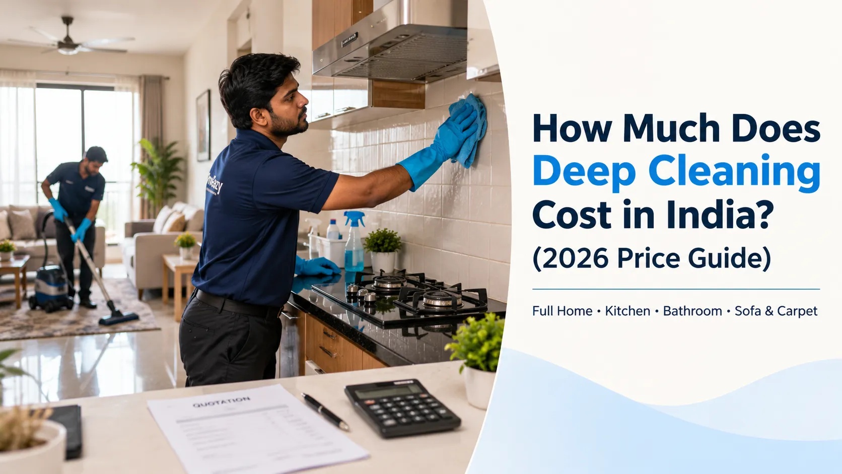 How Much Does Deep Cleaning Cost in India? (2026 Price Guide)